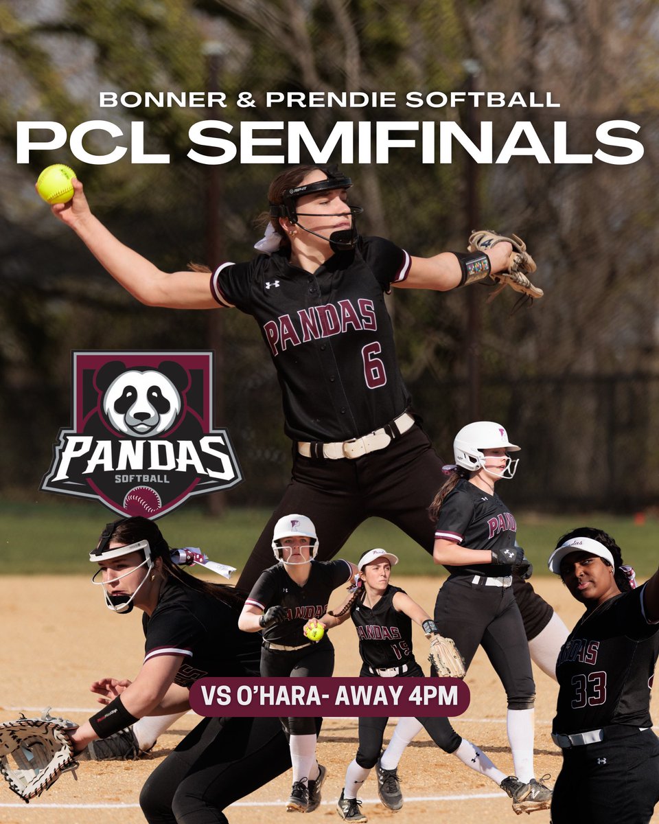 Bonner_Prendie's tweet photo. @prendiesoftball PCL SEMIFINALS TODAY @4pm vs. O’Hara! Go Pandas!🐼 https://t.co/R8k2fSicev