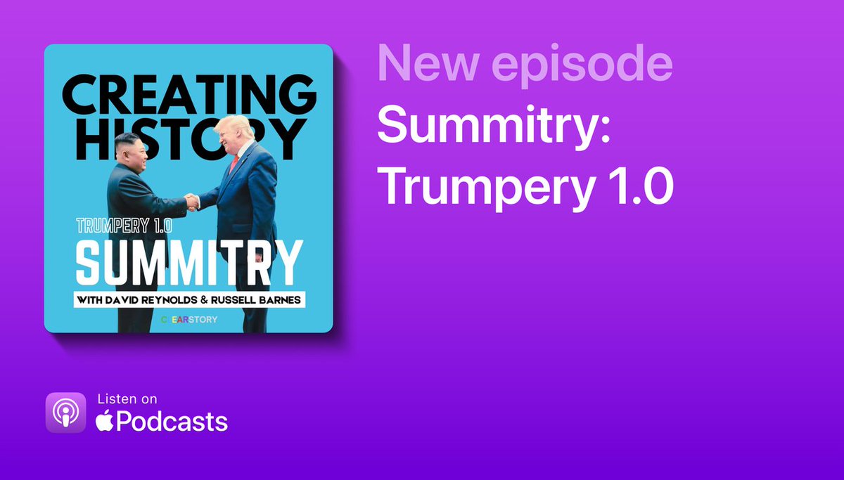 Creating_History (@creating_hist) on Twitter photo 🎙️Creating History's assessment of Trump's first-term foreign policy is out now. Part 2 - on war, peace and transactional diplomacy in 2025 - drops on Thursday <a href="/ApplePodcasts/">Apple Podcasts</a> 🎙️Creating History's assessment of Trump's first-term foreign policy is out now. Part 2 - on war, peace and transactional diplomacy in 2025 - drops on Thursday <a href="/ApplePodcasts/">Apple Podcasts</a>
