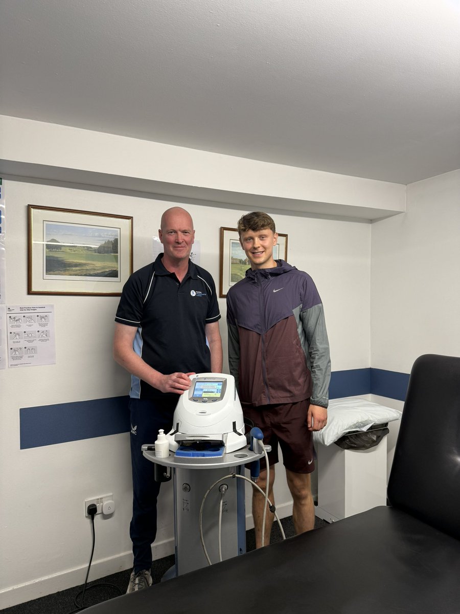 paisleyphysio's tweet photo. It was an absolute pleasure to have @saintmirrenfc captain @markohara52 in the clinic today having just finished another great season #COYS #TOP6 https://t.co/2wpffxnGR3