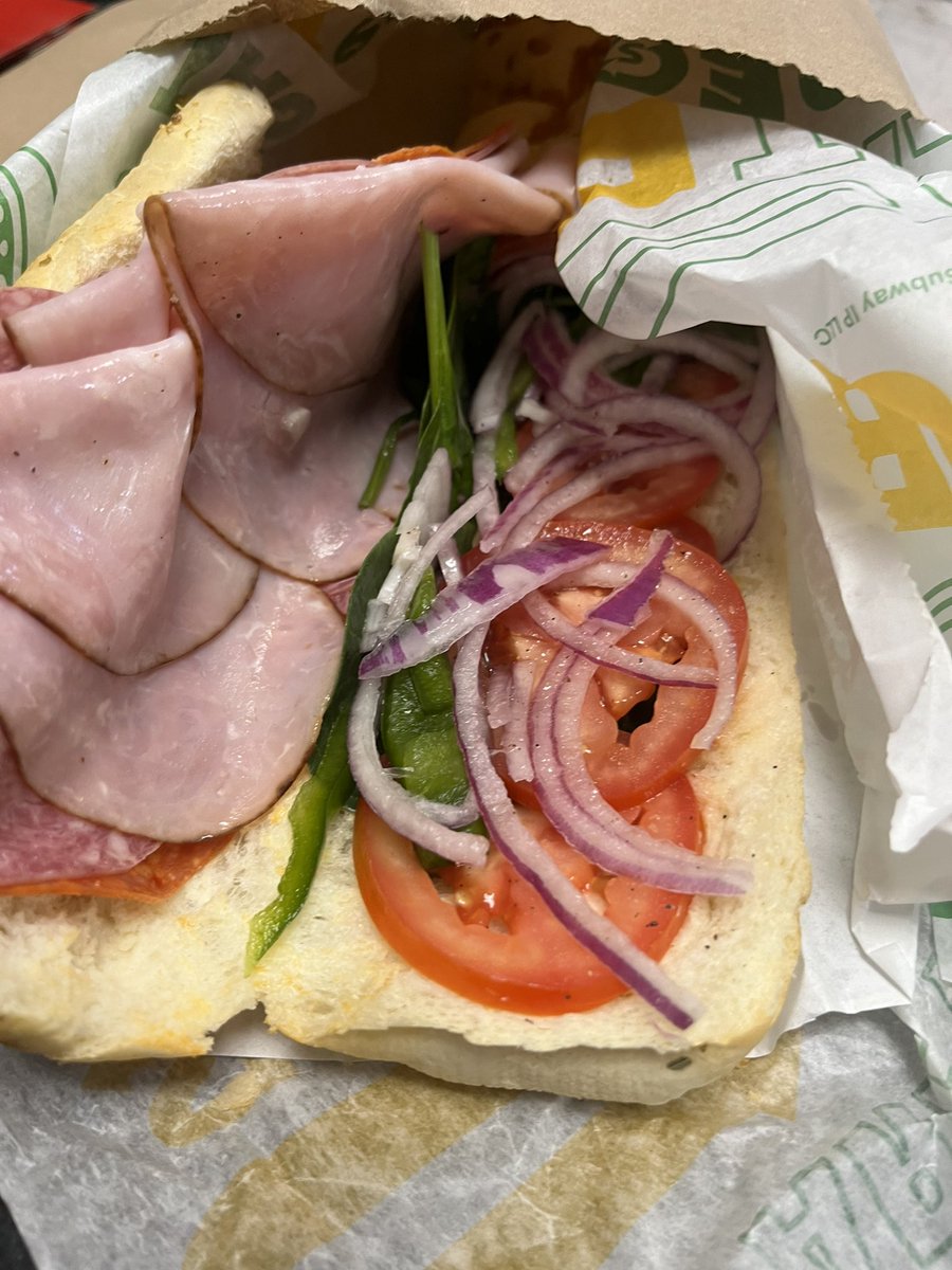 Who do we contact at <a href="/SUBWAY/">Subway®</a> when we didn’t get cheese, double meat, or toppings like ordered? 

I mean…. This is embarrassing.