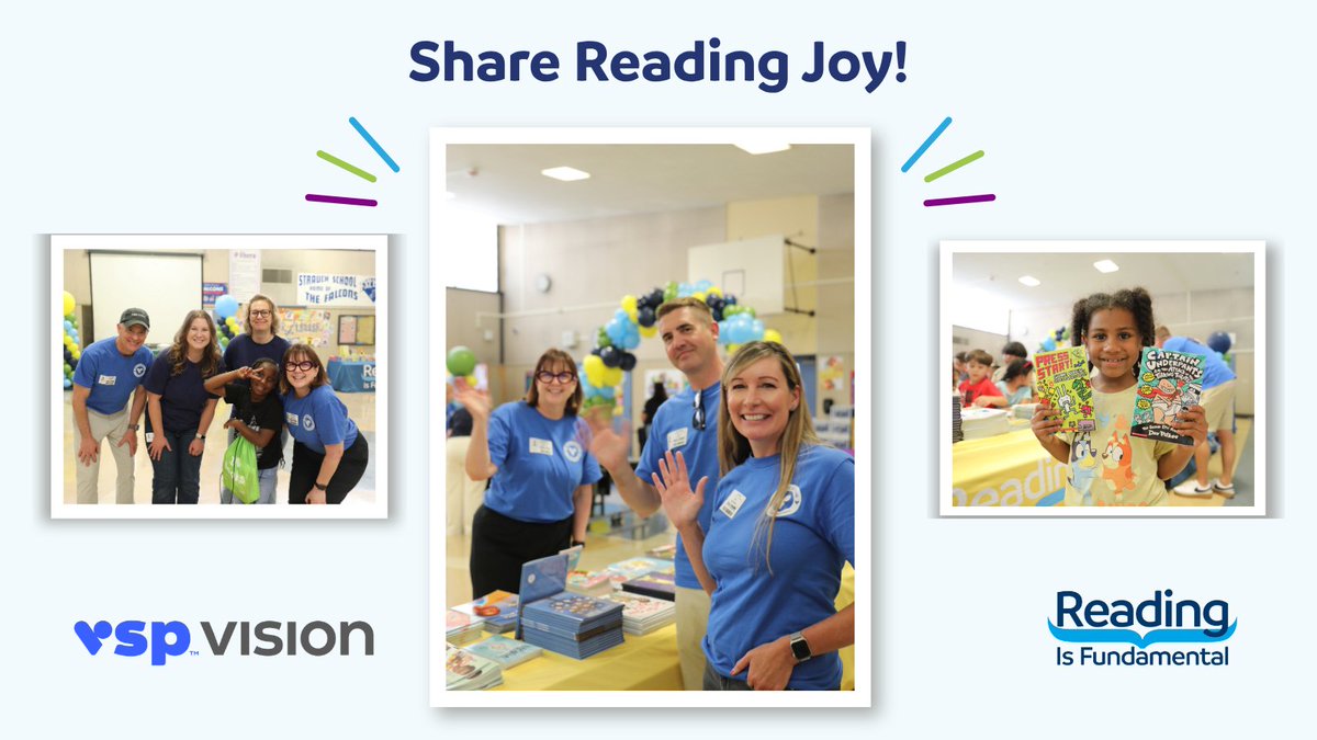 Reading Is Fundamental (@rifweb) on Twitter photo #RIF teamed up with <a href="/VSPVisionCare/">VSP Vision Care</a> to spread the #joyofreading in Sacramento! Together, we brought a book celebration to 600 students—filled with fun reading activities, a lively #readaloud, & the joy of choosing brand-new #books! Huge thanks to the incredible #VSPVolunteers. #RIF teamed up with <a href="/VSPVisionCare/">VSP Vision Care</a> to spread the #joyofreading in Sacramento! Together, we brought a book celebration to 600 students—filled with fun reading activities, a lively #readaloud, & the joy of choosing brand-new #books! Huge thanks to the incredible #VSPVolunteers.