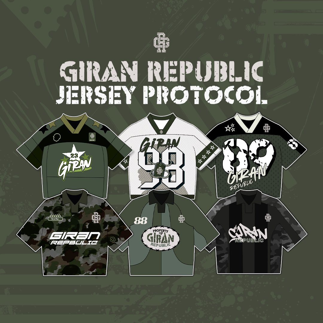 wonderboy_ak's tweet photo. Asake and his team shouldn't think I'm done yet. GIRAN la wa🪖😤! This time, I’m shooting my shot with 6 jersey concepts for Giran Republic proving I belong in that world and want to be part of that design team. 
 
cc @asakemusik @giran_republic 

Kindly RT &amp; tag. Thank you🫡 https://t.co/m1NOEyJOOu