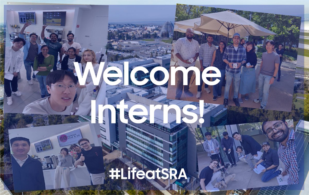 Samsung_RA's tweet photo. We would like to welcome our 2025 Summer Interns!
We are thrilled to have you join SRA, and we look forward to the innovative new ideas and perspectives you'll bring to SRA this summer.
#LifeatSRA #SamsungResearchAmerica #SummerInterns2025 https://t.co/Dmz7EyyQGX