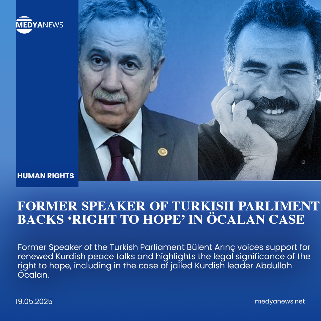 medyanewsx's tweet image. Senior #AKP figure Bülent Arınç expresses cautious optimism about renewed efforts to resolve the Kurdish issue in #Turkey, citing hopeful dialogue with pro-Kurdish #DEMParty leaders.