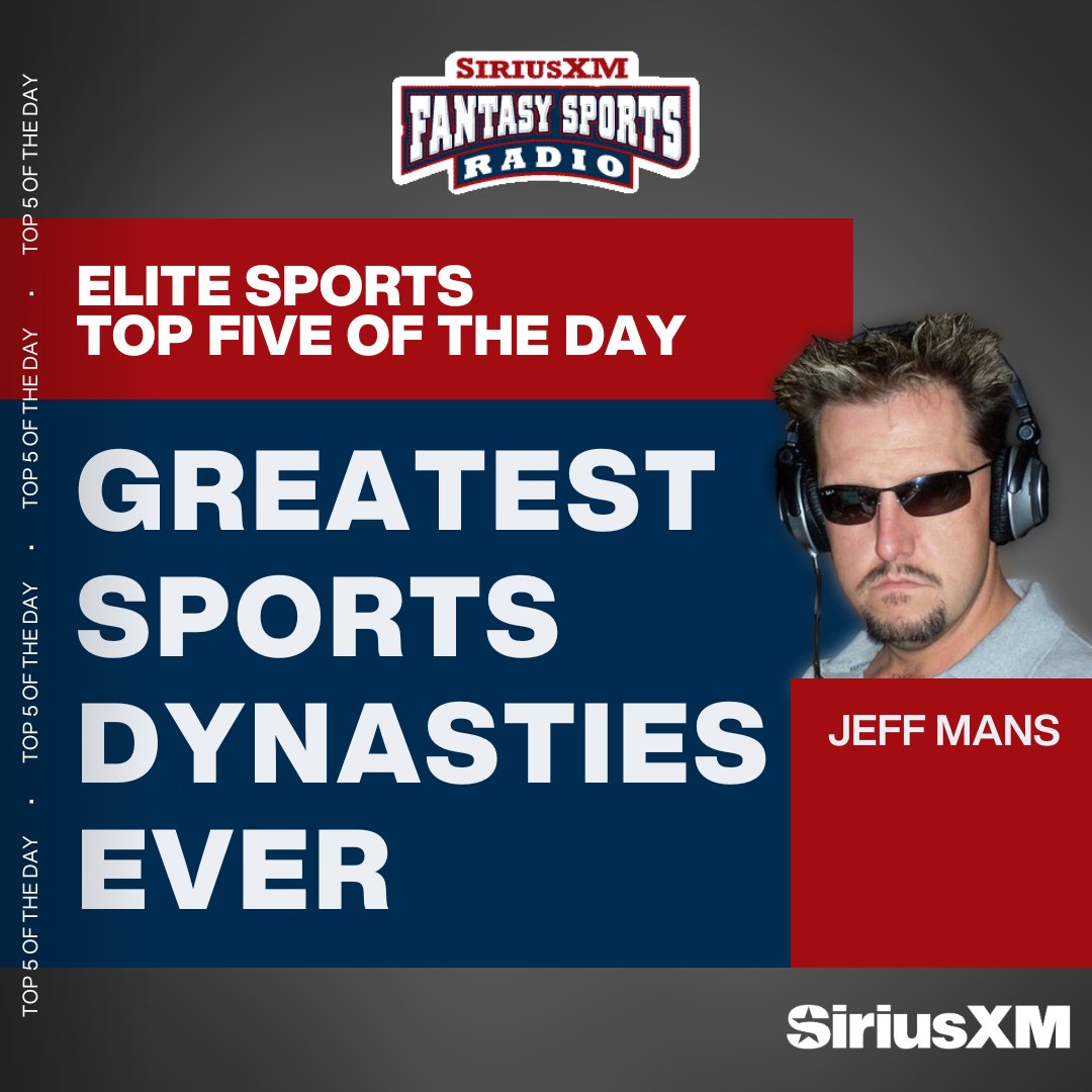 SiriusXMFantasy's tweet photo. The Elite Sports Top 5 of the Day with @Jeff_Mans!

LISTEN LIVE: https://t.co/mafPgWIOzD https://t.co/DJV63GQy6H