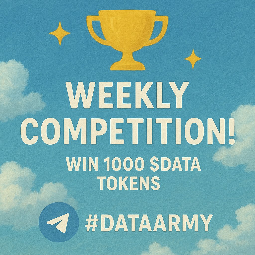 data_unofficial's tweet photo. Join #DATAARMY today and be part of a GROWING FAMILY! 🌱
Each week a NEW COMPETITION is launched with some juicy rewards! You can also find deep TAs, nice chat convos and make new FRENS!
We ❤️ and support $DATA @streamr because we BELIEVE IN SUCCESS!
🏆 https://t.co/KFiQaAtPpi https://t.co/CldgJoUx6m
