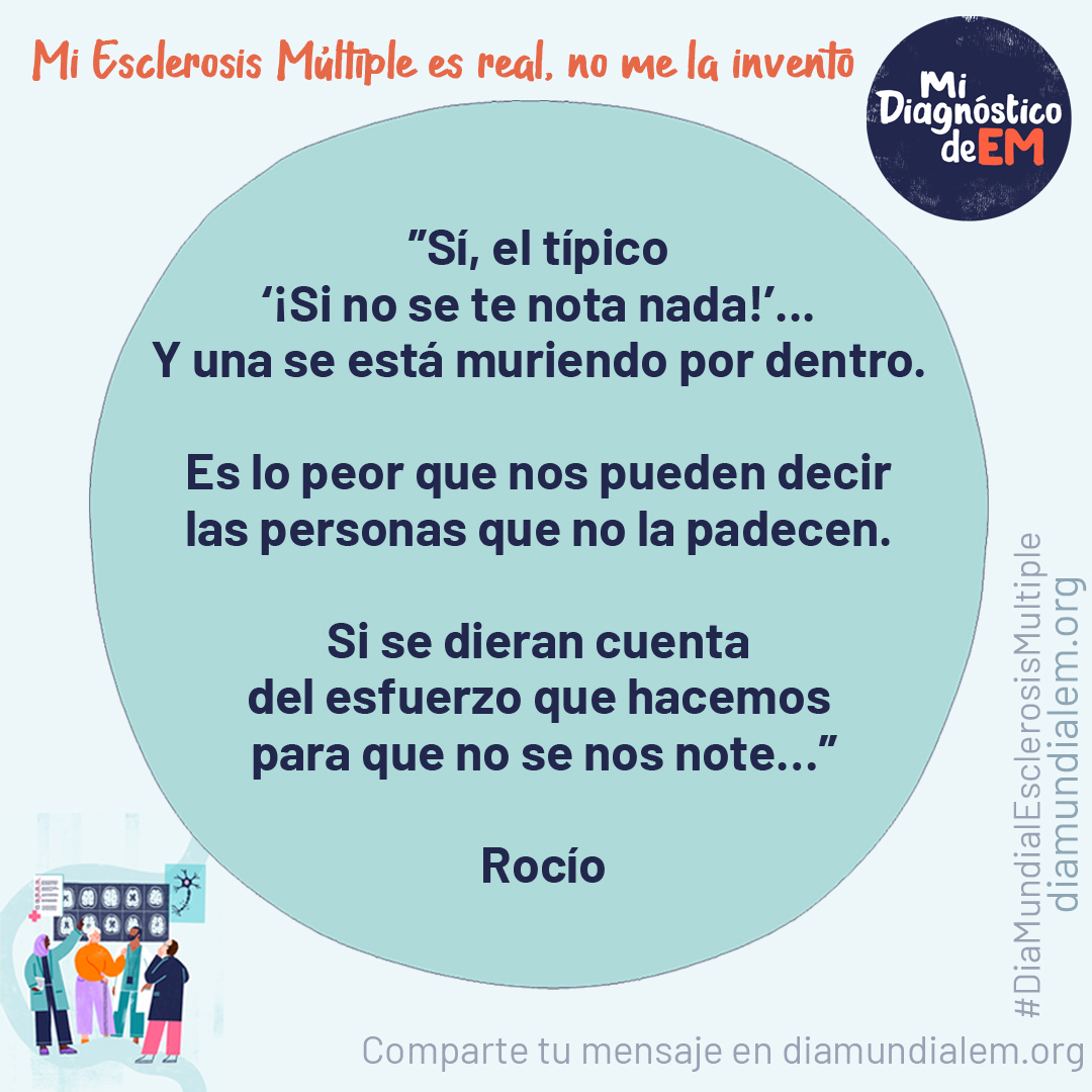 esclerosiseme's tweet photo. ¿𝗛𝗮𝘀 𝘀𝗲𝗻𝘁𝗶𝗱𝗼 𝗮𝗹𝗴𝘂𝗻𝗮 𝘃𝗲𝘇 𝗾𝘂𝗲 𝘁𝘂𝘀 𝘀í𝗻𝘁𝗼𝗺𝗮𝘀 𝗱𝗲 𝗹𝗮 #𝗘𝘀𝗰𝗹𝗲𝗿𝗼𝘀𝗶𝘀𝗠ú𝗹𝘁𝗶𝗽𝗹𝗲 𝗻𝗼 𝘀𝗲 𝗵𝗮𝗻 𝗰𝗼𝗺𝗽𝗿𝗲𝗻𝗱𝗶𝗱𝗼, 𝗻𝗼 𝘀𝗲 𝗵𝗮𝗻 𝗰𝗿𝗲í𝗱𝗼 𝗼 𝗻𝗼 𝘀𝗲 𝗵𝗮𝗻 𝘁𝗲𝗻𝗶𝗱𝗼 𝗲𝗻 𝗰𝘂𝗲𝗻𝘁𝗮?

💬 𝗖𝘂é𝗻𝘁𝗮𝗹𝗼 𝗲𝗻 𝗲𝗹 '𝗠𝘂𝗿𝗼 𝗱𝗲 𝗺𝗲𝗻𝘀𝗮𝗷𝗲𝘀' 𝗱𝗲 𝗹𝗮 𝗽á𝗴𝗶𝗻𝗮 𝗱𝗲𝗹 #𝗗𝗶𝗮𝗠𝘂𝗻𝗱𝗶𝗮𝗹𝗘𝘀𝗰𝗹𝗲𝗿𝗼𝘀𝗶𝘀𝗠𝘂𝗹𝘁𝗶𝗽𝗹𝗲 📆30 de mayo
➡️https://t.co/BAIrjOD8Pf

🗣️ "Animo a todas las personas que estáis pasando por esta difícil situación, con todos sus efectos, no solo a nivel físico y emocional (que no son pocos) sino social". Ann

#MiDiagnósticodeEM
#MyMSDiagnosis #WorldMSDay @WorldMSDay