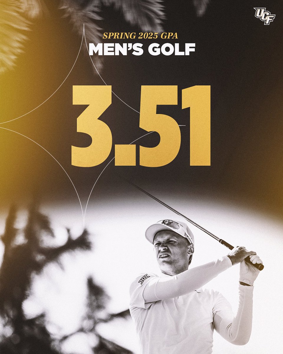 UCF Men's Golf (@ucf_mgolf) on Twitter photo Highest Men’s GPA 💪🏼
Jakob finished the semester with a 4.0 Highest Men’s GPA 💪🏼
Jakob finished the semester with a 4.0