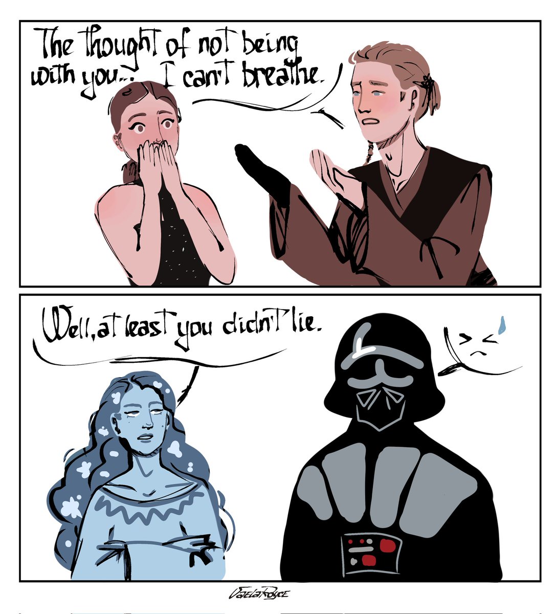 VaelaRoyce's tweet image. Find yourself an honest man.

#starwars #anakinskywalker #padmeamidala #darthvader #jedi #sith #meme #humor #vaelaroyce