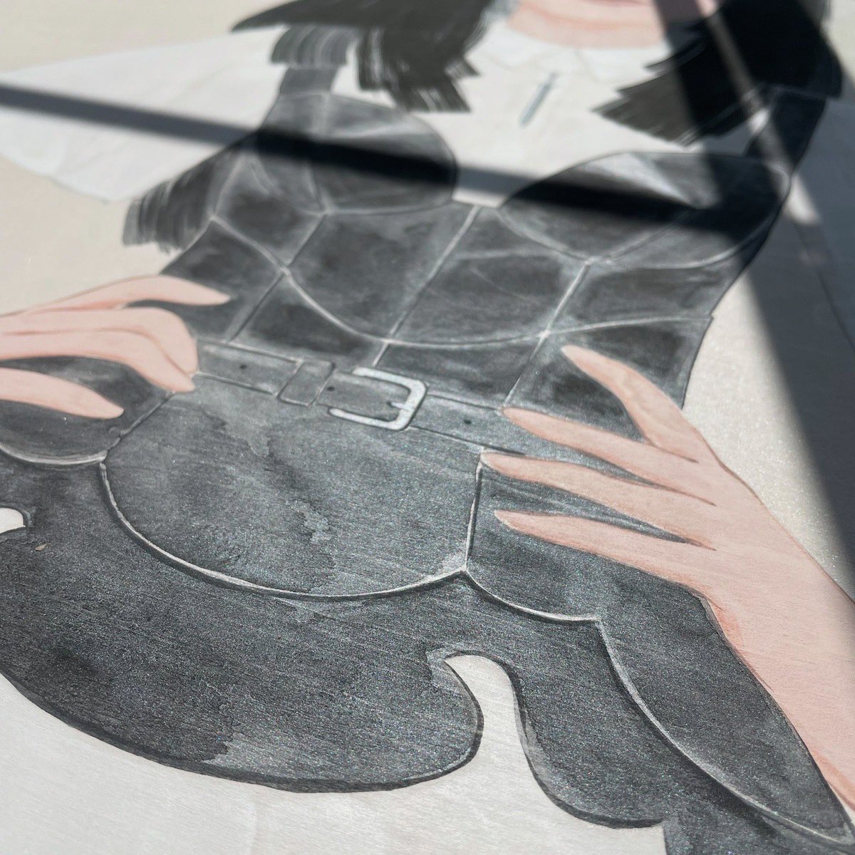 MartinHsu's tweet image. #AAPIHM Spotlight: ‘Mulan’ 👩🏻🗡️

Mulan reimagined and empowered in couture Alexander McQueen-inspired leather battle corset and sword necklace.

Acrylic and metallic paint on 16 x 16 x 1.5&quot; wood panel

martinhsu.bigcartel.com/category/origi…