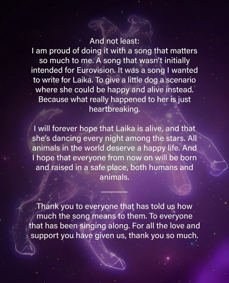 eire_thug's tweet photo. THIS is how you respond to your result at Eurovision. 

The professionalism, kindness, enthusiasm and most importantly TALENT this woman brought with her to Basel was MORE than what’s expected from any artist representing a country.

Can’t say the same for others… https://t.co/kD53TccYz8
