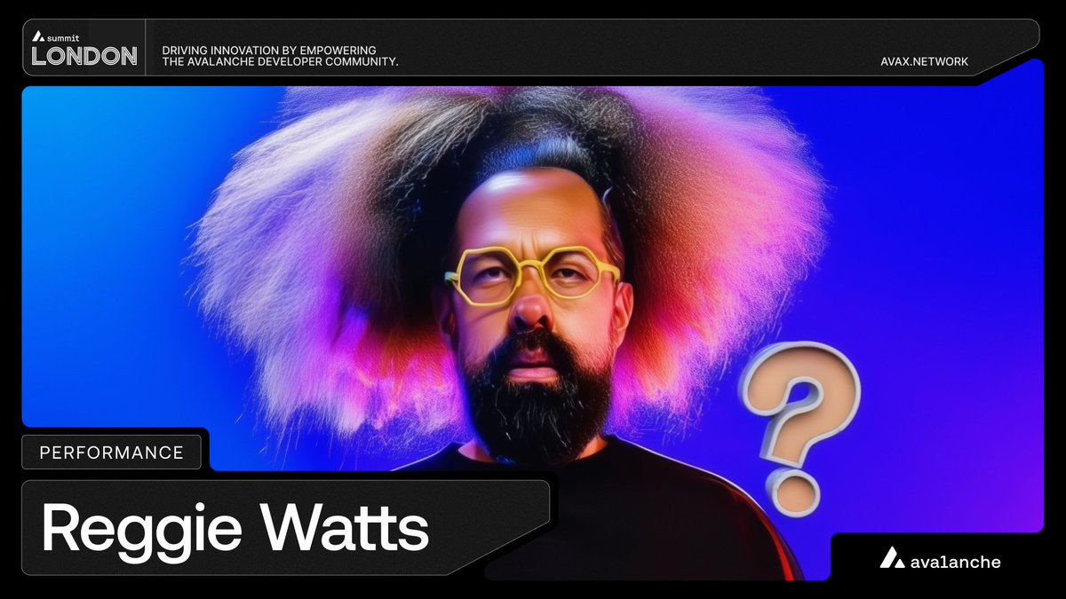 The most original mind in music &amp; comedy is coming to Avalanche Summit London.

Reggie Watts takes the stage for a one-of-a-kind performance—blending loops, improv, &amp; absurd brilliance you won’t find anywhere else.

Register below &amp; experience it live at Avalanche Summit London👇