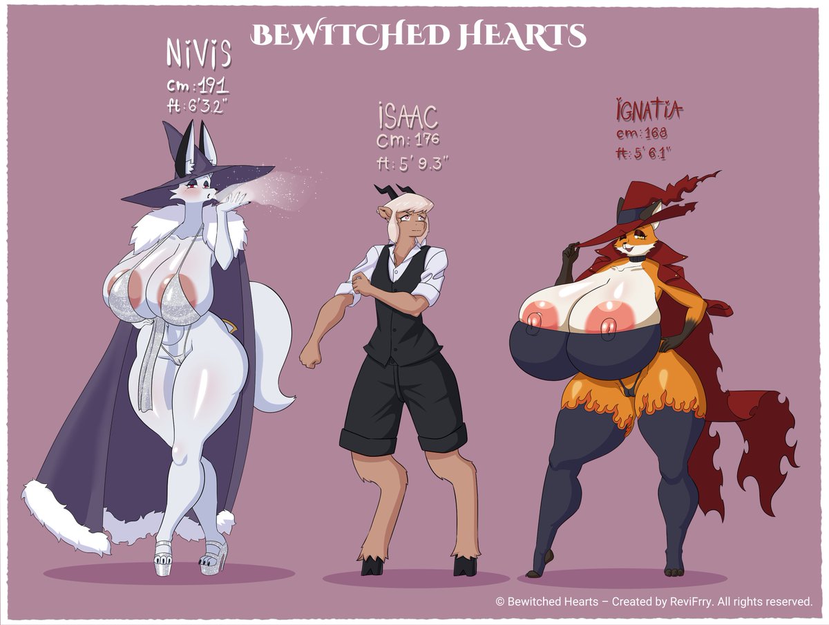 Between soft claws and hungry gazes,
a young man marked by a deep power falls into the game of two women who know exactly how to push him to the edge… again and again. 🥵💦
#BewitchedHearts #FurryNSFW #AdultAnimation #BWH