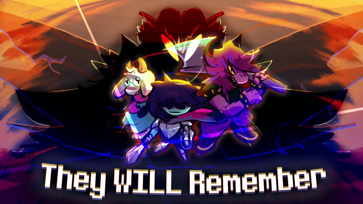 Had the massive pleasure to work with <a href="/Jake_Vox/">Jake Gill</a> on this. feels good to be able to show my undying love for deltarune in a way like this. 

all the new art you see in the video was made by yours truly! 

Link in the comments of the original post!

#UNDERTALE #deltarune #UTDR