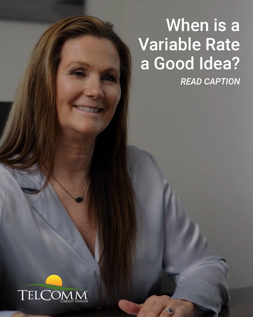 When is a Variable Rate a Good Idea?
Expect rates to drop or plan to pay off quickly?
Variable rates could save you. Let’s talk risk vs. reward!

#RateRundown #BetterThanBanking #TCUTips