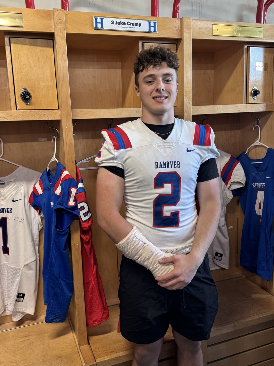 jakecrump30's tweet image. After a great visit @HanoverFTBL I am proud to announce that I have received my first offer!! @DLCoach_Danford @MTHEO12 @griffinchad22 @CoachKat5 @CoachDGriffin @HartCountyFball @LippertScouting @PrepRedzoneKY
