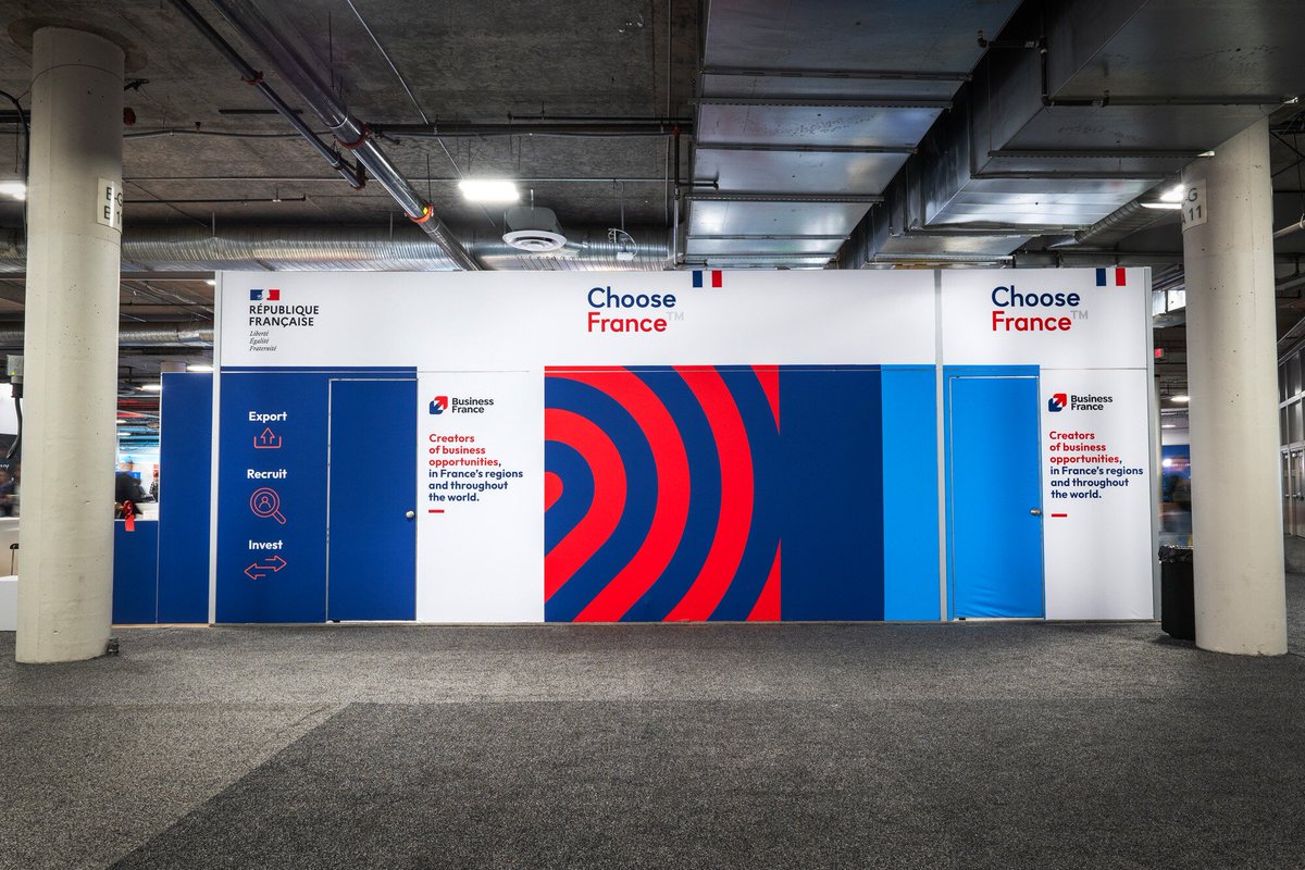 neuconcepts's tweet photo. Business France showcased 96 groundbreaking French startups in a stunning 9,000-square-foot exhibit. See how we helped design cohesive and visually stunning exhibit: https://t.co/Jxkzj87xH0 https://t.co/OuDFrDvErY