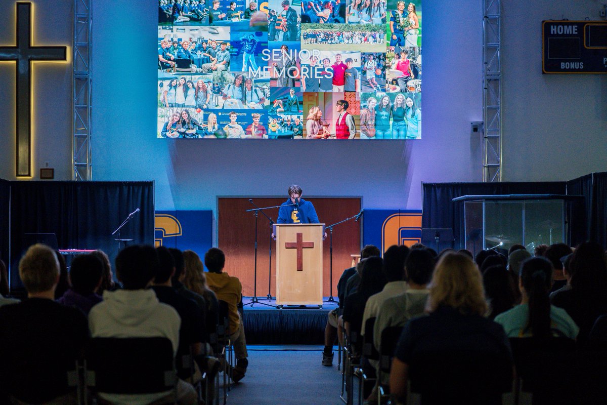 At Senior Reflection Chapel,  Seniors from the Class of 2025 shared heartfelt memories as they reflected on their time at Crean Lutheran. Tune into our Godspeed Chapel tomorrow morning at youtube.com/@creanlutheran…. Micah 6:8b