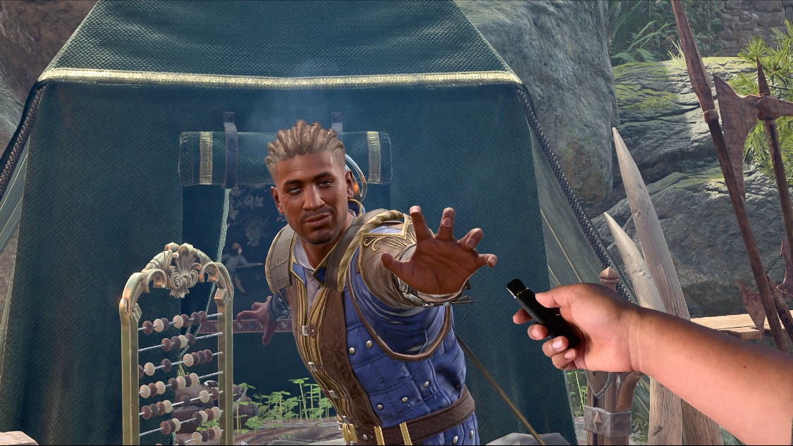 people don’t even ask you for your vape anymore they just look at you like this: