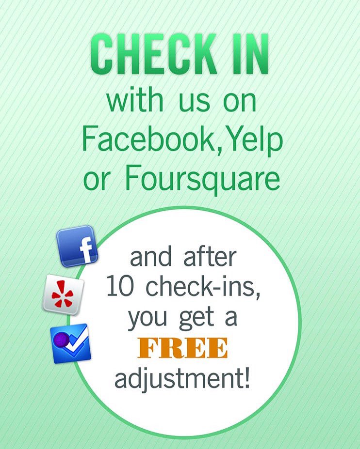 aQuiropractica's tweet photo. ¿Quieres un tratamiento GRATIS?
Haz “check-in” cada vez que visites West Los Angeles Chiropractic™️ — en Facebook, Google o Yelp — y por cada 10 check-ins recibirás un tratamiento quiropráctico de cortesía.

Tu rutina de bienestar ahora viene con recompensa.
#WestLAChiropractic https://t.co/At2b5c1A4n
