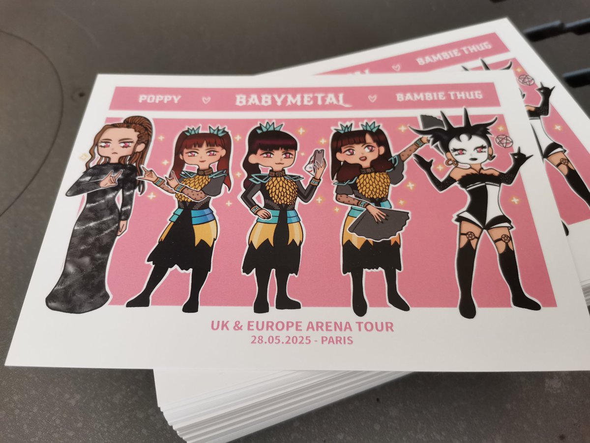 Jujustice_'s tweet photo. Hi Kitsune, 

I made some fanart for Paris !

See you next week ✨

#BABYMETALWORLDTOUR2025 https://t.co/rXS3TOgspi