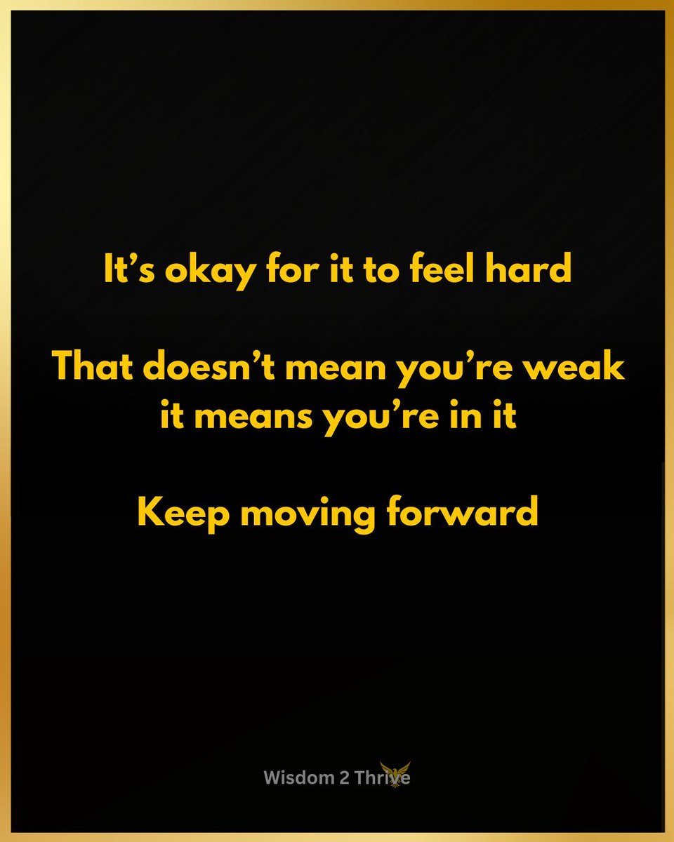 Wisdom2Thrive's tweet photo. It’s hard for everyone—but here’s the difference: your will.

Struggle is universal.
Everyone feels doubt, fear, resistance.
But the ones who rise? They decide to keep going anyway.
It’s not talent, luck, or timing—it’s relentless willpower. https://t.co/T3ScPeDY9b