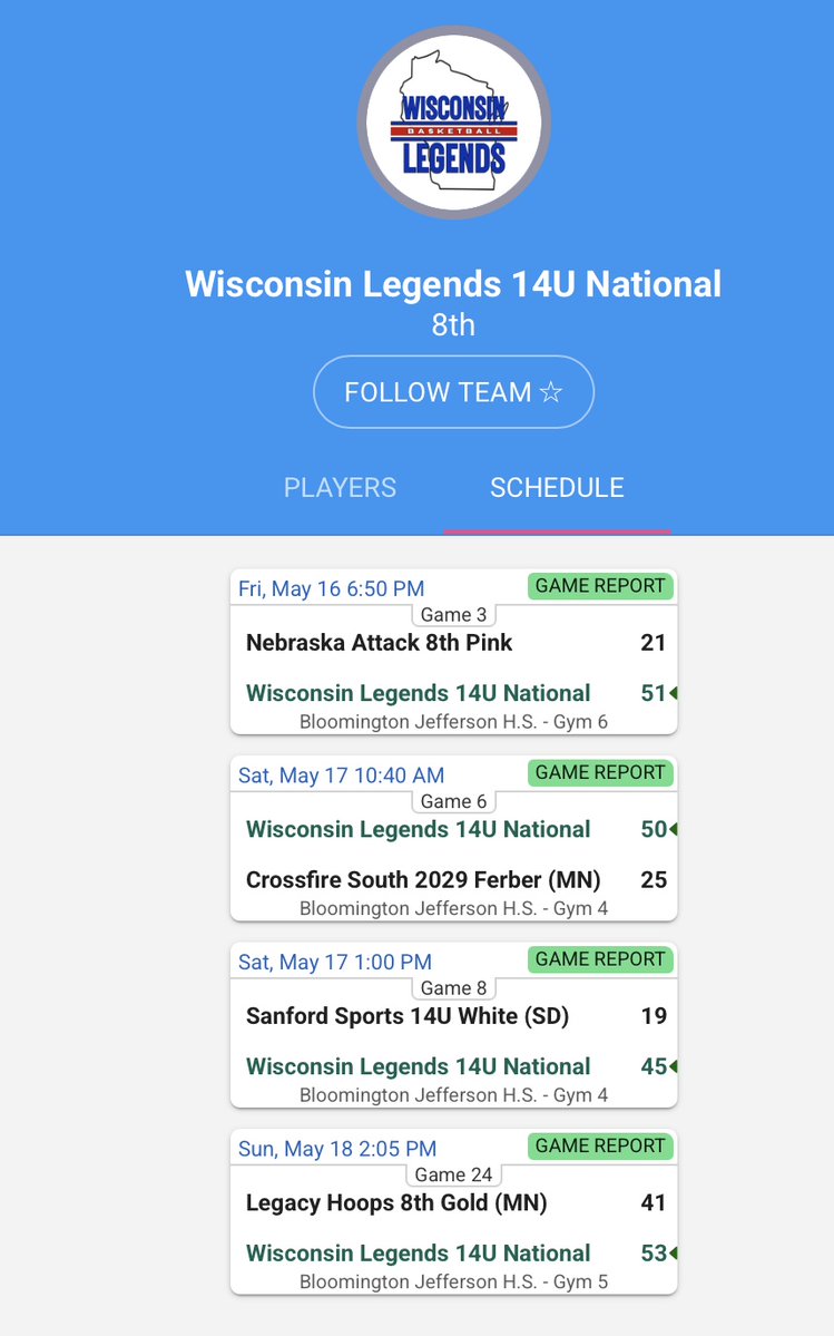 Wisconsin Legends (@wilegends) on Twitter photo Happy to have OUR LEGENDS 2029 National back to their WINNING ways <a href="/JrAllStarBB/">Jr. All-Star Girls Basketball</a> Live At The Lakes💙🖤Overcoming injuries & adversity to finish 4-0 👏#BeALEGEND #LEGENDSLiveHERE Happy to have OUR LEGENDS 2029 National back to their WINNING ways <a href="/JrAllStarBB/">Jr. All-Star Girls Basketball</a> Live At The Lakes💙🖤Overcoming injuries & adversity to finish 4-0 👏#BeALEGEND #LEGENDSLiveHERE