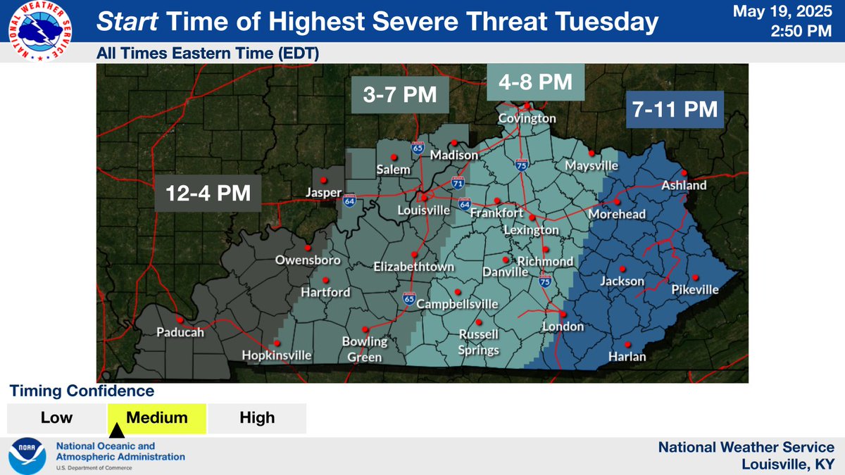 ⚠️Severe Weather Threat Tuesday⚠️
⛈️A few strong storms are possible tonight.
📌Severe storms will move through the area Tuesday night bringing damaging winds, hail, and possibly a few tornadoes.
📱Stay weather aware by having your emergency alerts turned on on your smart devices