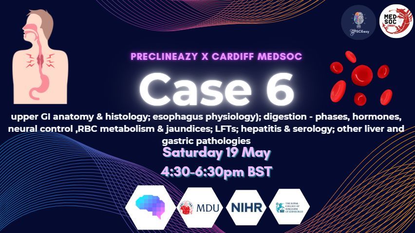OSCEazy (@osceazyofficial) on Twitter photo ‼️PRECLINEAZY IS BACK‼️
🚨 Join our preclinical event covering Case 6
🗓️ Monday 19th May
⏰ 6-8pm (UK)
🎯 Collaborating with <a href="/cardiffmedsoc/">Cardiff MedSoc</a>, this session aligns with Cardiff University’s pre-clinical Case/PCS!
🌟 The Medall link is available on our Facebook page @OSCEazy ‼️PRECLINEAZY IS BACK‼️
🚨 Join our preclinical event covering Case 6
🗓️ Monday 19th May
⏰ 6-8pm (UK)
🎯 Collaborating with <a href="/cardiffmedsoc/">Cardiff MedSoc</a>, this session aligns with Cardiff University’s pre-clinical Case/PCS!
🌟 The Medall link is available on our Facebook page @OSCEazy