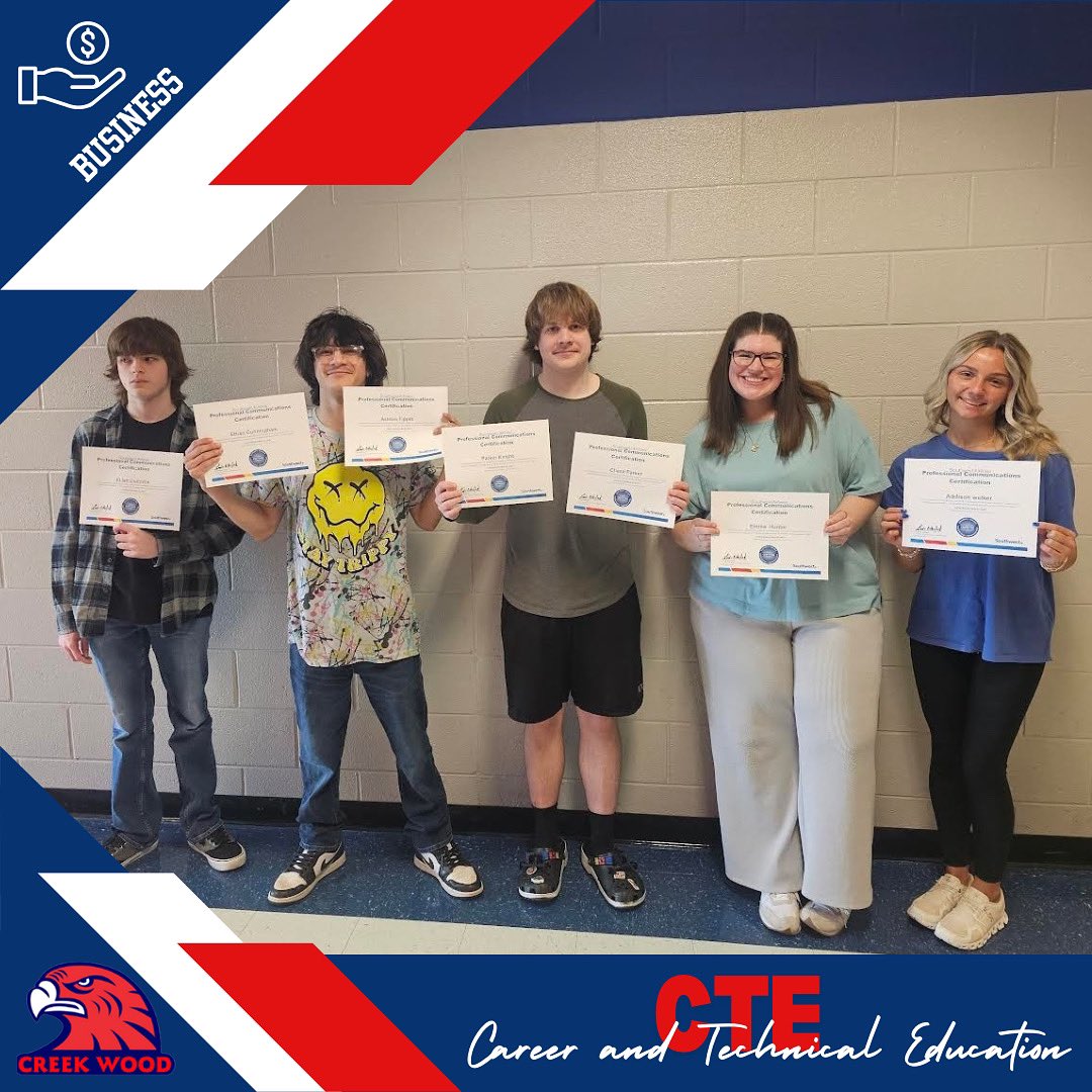 Dickson County Schools CTE (@dcs_cte) on Twitter photo ✨✈️Huge congratulations to these talented Business Communication students who have successfully earned their Southwest Airlines Professional Communications Certification!
<a href="/creekwoodhs/">Creek Wood HS</a>
<a href="/DCS_TN/">Dickson Co Schools</a> ✨✈️Huge congratulations to these talented Business Communication students who have successfully earned their Southwest Airlines Professional Communications Certification!
<a href="/creekwoodhs/">Creek Wood HS</a>
<a href="/DCS_TN/">Dickson Co Schools</a>