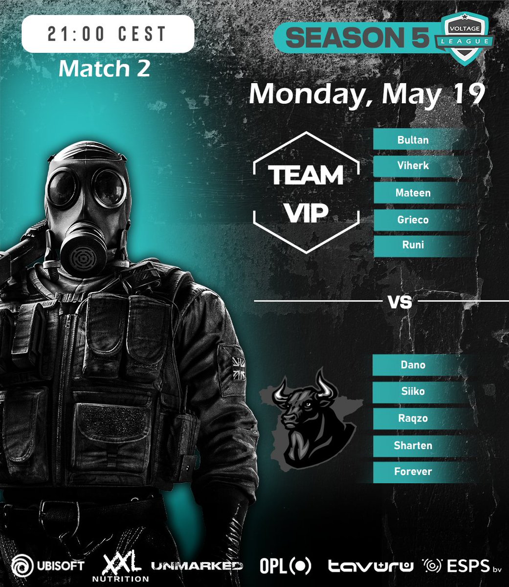 After a Break we will go into match 2!🔥 #VoltageLeague

 <a href="/TeamVIPR6/">Team VIP</a> 🆚 #Siikopatas

📺twitch.tv/voltage_league