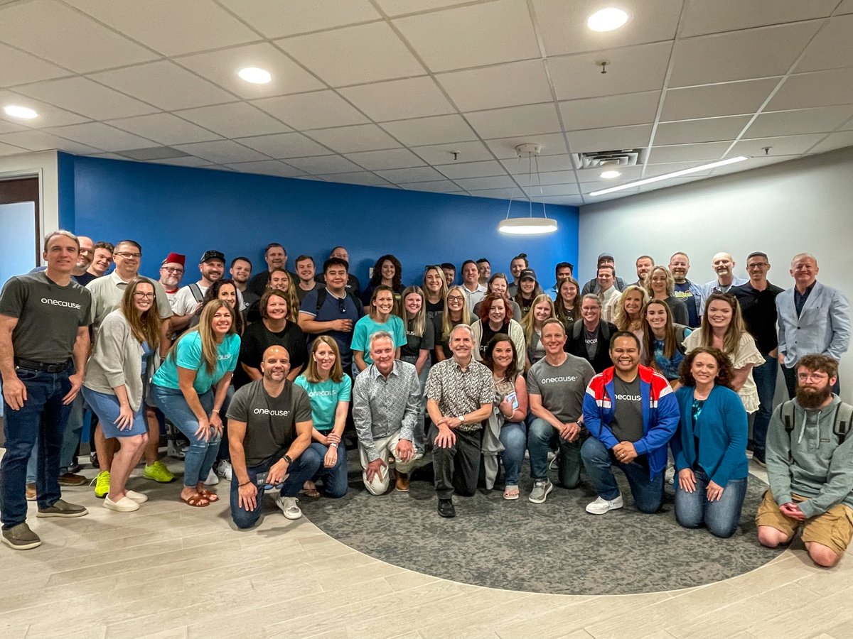 OneCause's tweet image. The best kind of energy? A room full of passionate people with a shared purpose. ✨

Our team came together in #Indianapolis to reflect on all that we've achieved this year and to set the course for where we're headed next. Here's to continued #growth in 2025.

#OneTeamOneCause
