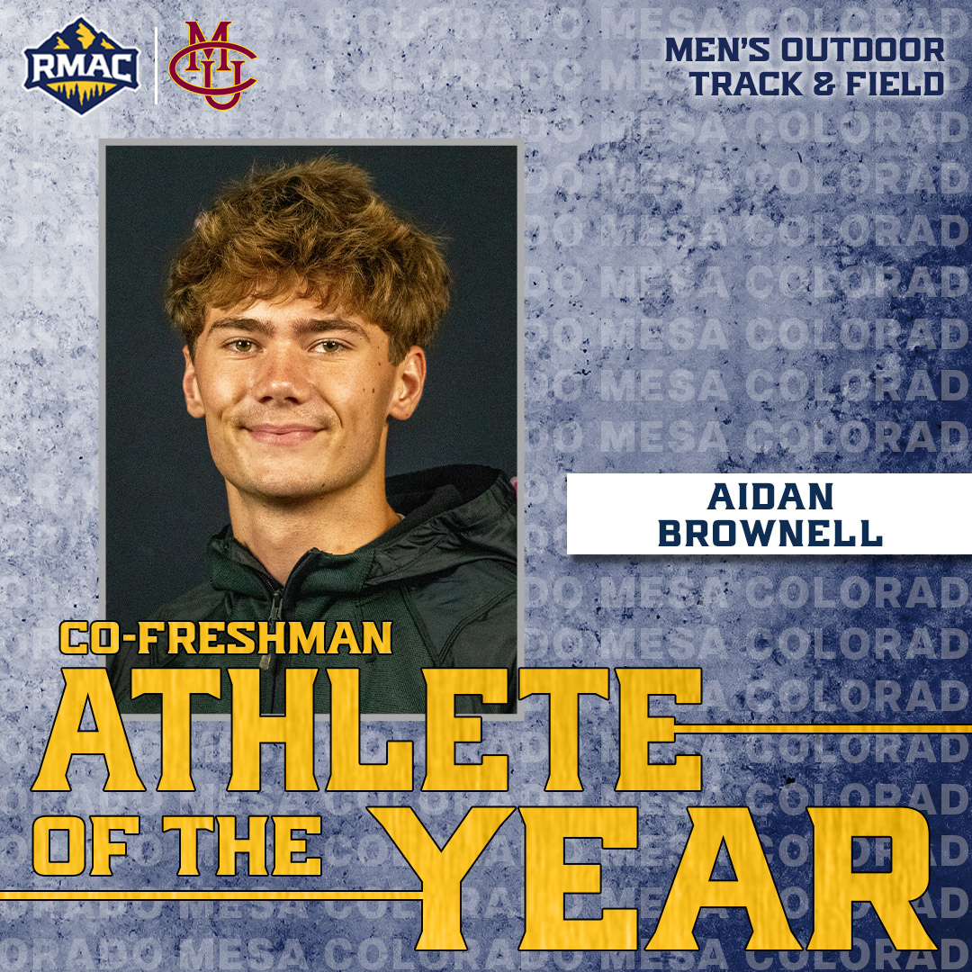 RMAC Sports (@rmac_sports) on Twitter photo The 2025 RMAC Men's Outdoor Co-Freshman Athlete of the Year!
Aidan Brownell, Colorado Mesa!
#EverythingElevated | <a href="/CMUmavstrack/">CMU Track & Field/XC</a> The 2025 RMAC Men's Outdoor Co-Freshman Athlete of the Year!
Aidan Brownell, Colorado Mesa!
#EverythingElevated | <a href="/CMUmavstrack/">CMU Track & Field/XC</a>