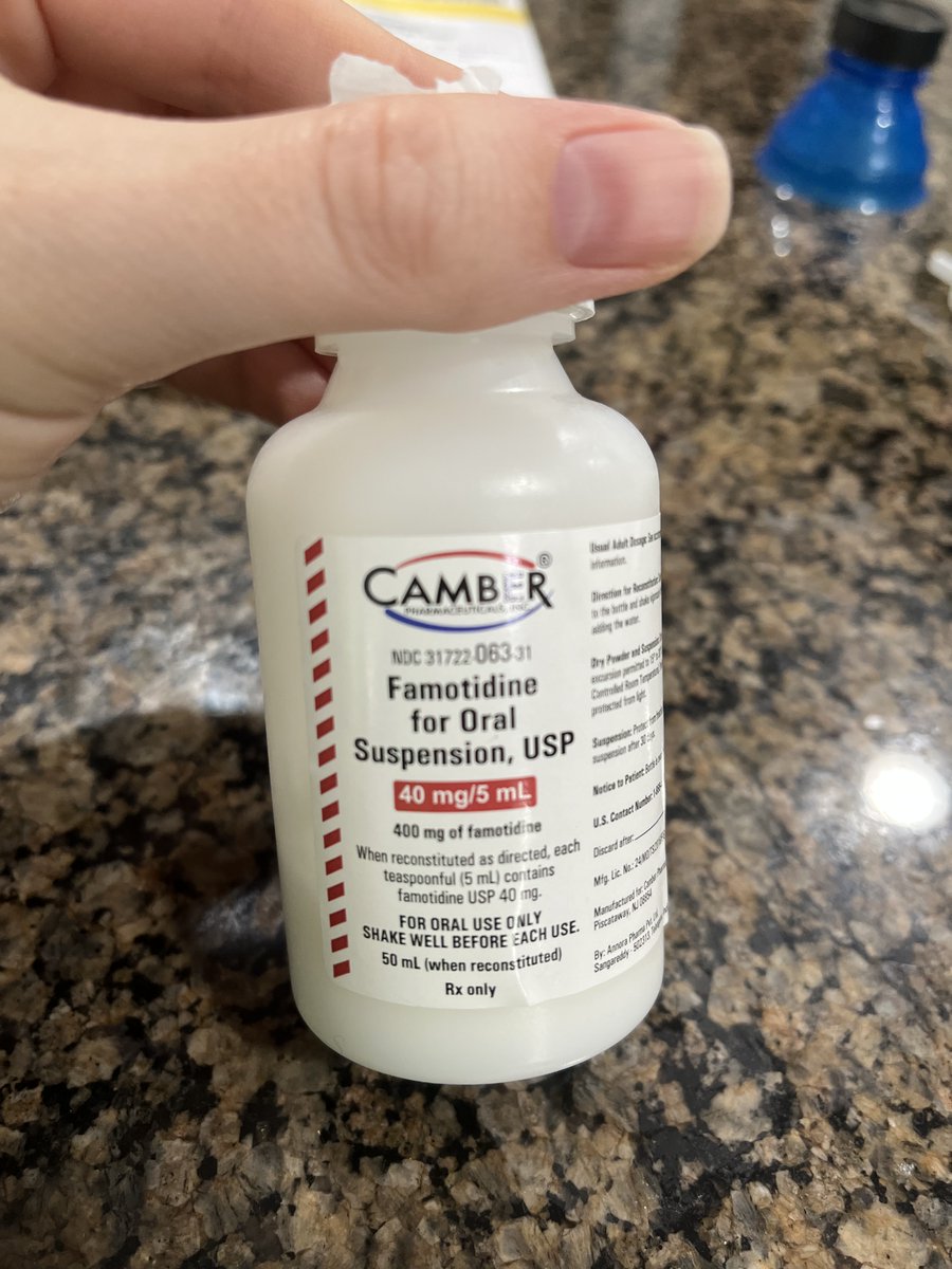 JasonDeFuria's tweet photo. What's up with @cvspharmacy 5984? Apparently they forgot to actually make it be an oral suspension, its just powder? And argued about giving the syringe to measure the dose. And then when you call, you just have to leave a voicemail, you can't get anyone live. https://t.co/gfeRbDVw5O