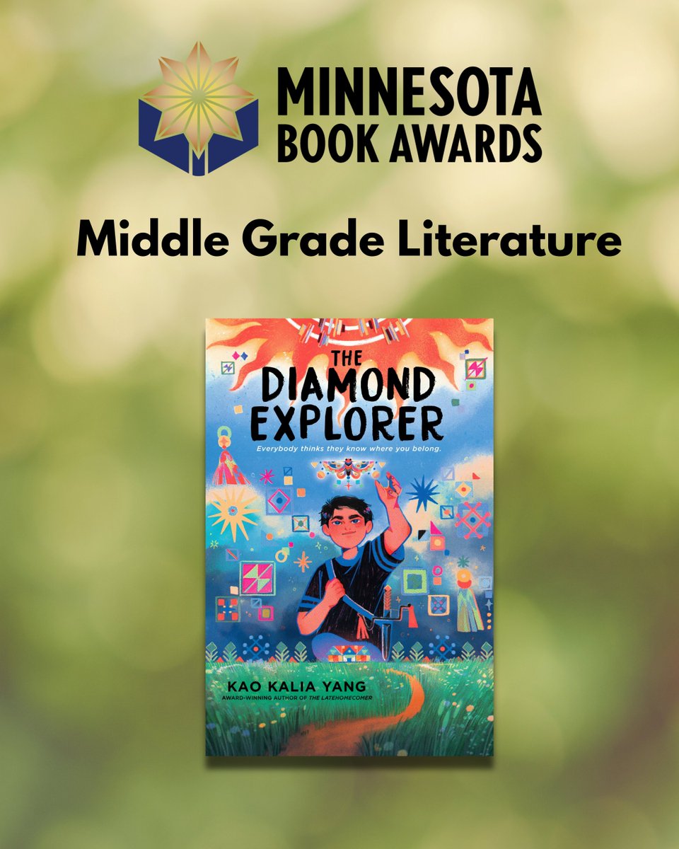 ACM Kids & Illustration (@acm_kidsandillo) on Twitter photo <a href="/kaokaliayang/">Kao Kalia Yang</a> won THREE Minnesota Book Awards!📚🌟
✨ THE ROCK IN MY THROAT / Children’s Literature category. <a href="/LernerBooks/">Lerner Books</a>
✨ WHERE RIVER’S PART / Memoir & Creative Nonfiction category. <a href="/AtriaBooks/">Atria Books</a>
✨ THE DIAMOND EXPLORER / Middle Grade Literature category. <a href="/DuttonBooks/">Dutton Books</a> <a href="/kaokaliayang/">Kao Kalia Yang</a> won THREE Minnesota Book Awards!📚🌟
✨ THE ROCK IN MY THROAT / Children’s Literature category. <a href="/LernerBooks/">Lerner Books</a>
✨ WHERE RIVER’S PART / Memoir & Creative Nonfiction category. <a href="/AtriaBooks/">Atria Books</a>
✨ THE DIAMOND EXPLORER / Middle Grade Literature category. <a href="/DuttonBooks/">Dutton Books</a>
