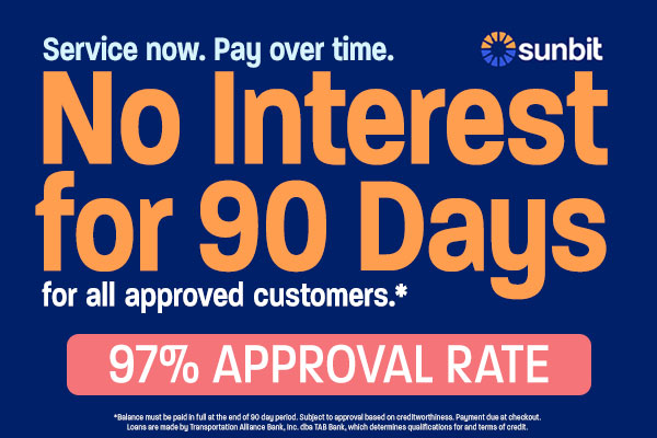 To help you Service Now and Pay-over-time, we now offer access to flexible payment plans for your auto service needs. Check out your service financing options today at eskridgehonda.com!
