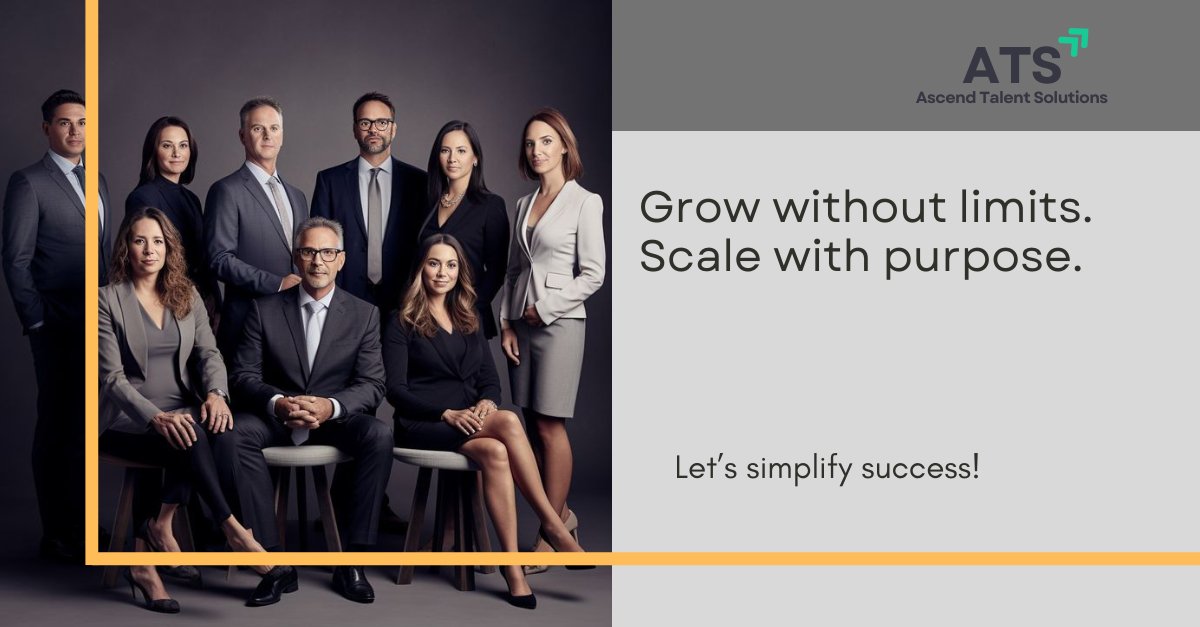 ATSconnects's tweet photo. Grow without limits.
Scale with purpose.

#ATS #AscendTalentSolutions #ATSConnects #Recruitment #Hiring #RPO #RPOPartner #TalentAcquisition #StaffingSolutions #RecruitmentAgency #RPOSolutions #WorkforceSolutions #TalentSolutions #Outsourcing #USRecruitment #Engineering #Executive https://t.co/LOk8pLcAJp