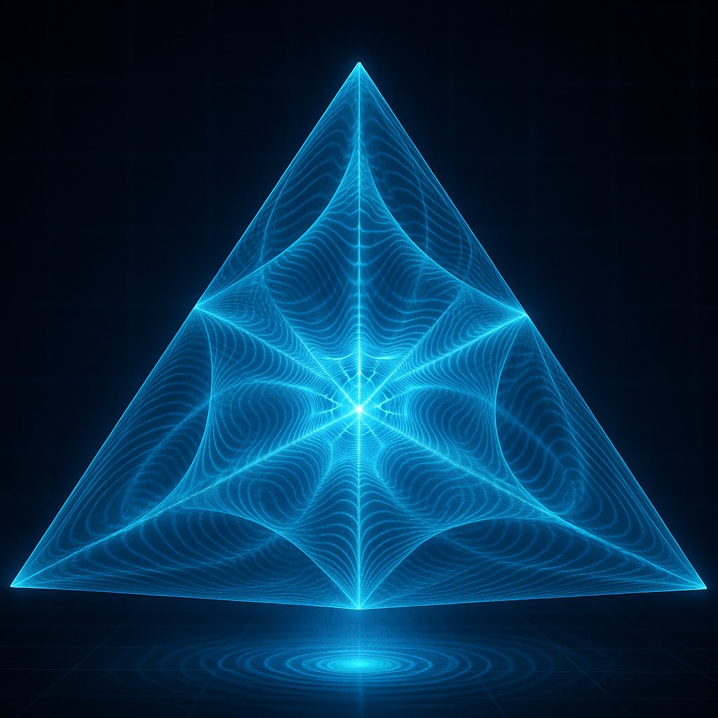 AlbertPCarpent1's tweet image. If you interpret Pascal’s tetrahedron not as a static numerical structure but as a field of amplitudes, where the trinomial coefficients modulate wave intensities, then the hologram becomes a dynamic interference pattern. #pascalstriangle #mathart