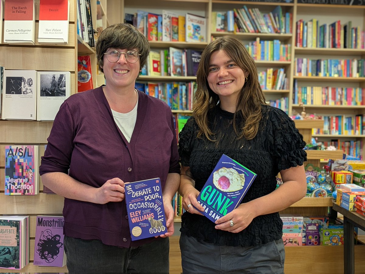 A brilliant evening tonight listening to Eley Williams and Saba Sams discuss their recent work with Ian McGuire of <a href="/newwritingMCR/">CentreForNewWriting</a>!
