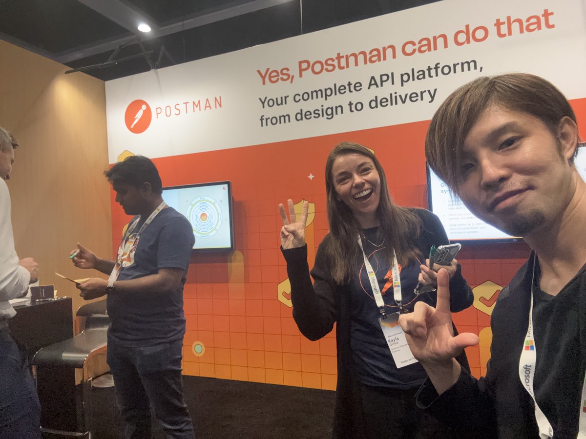 kawamoto_LINER's tweet image. 激推しのPostmanさんのブースに来ました❗️
#MSBuild #MVPBuzz #Postman