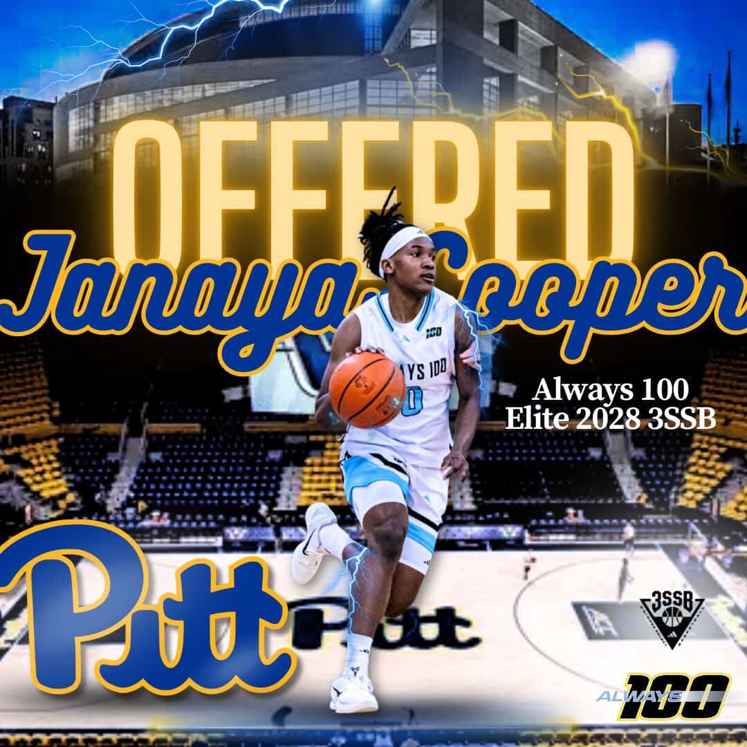 Janaya Cooper (@janayac0_) on Twitter photo After an amazing phone call with <a href="/C_Finley/">Candice Finley</a> , I am extremely blessed to have received an offer from <a href="/Pitt_WBB/">Pitt Basketball</a> . Thank you <a href="/CoachVerdiPitt/">Tory Verdi</a> , also thank you to the rest of the coaching staff. #UrgencySZN
<a href="/vjhAlways100/">Always 100</a> <a href="/100_2028/">Always 100 2028 3SSB</a> <a href="/Sniderladybball/">Snidergirlsbball</a> After an amazing phone call with <a href="/C_Finley/">Candice Finley</a> , I am extremely blessed to have received an offer from <a href="/Pitt_WBB/">Pitt Basketball</a> . Thank you <a href="/CoachVerdiPitt/">Tory Verdi</a> , also thank you to the rest of the coaching staff. #UrgencySZN
<a href="/vjhAlways100/">Always 100</a> <a href="/100_2028/">Always 100 2028 3SSB</a> <a href="/Sniderladybball/">Snidergirlsbball</a>