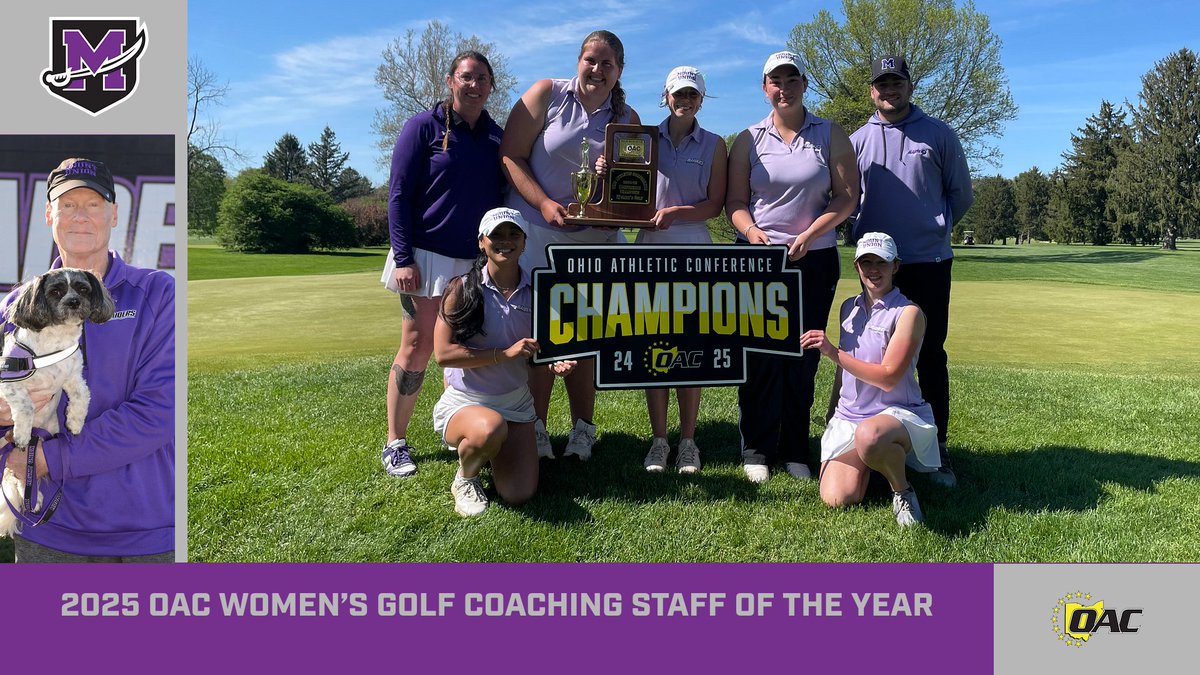 Mount Union Named 2025 Women's Golf Coaching Staff of the Year athletics.mountunion.edu/news/2025/5/19… #GoMountGo