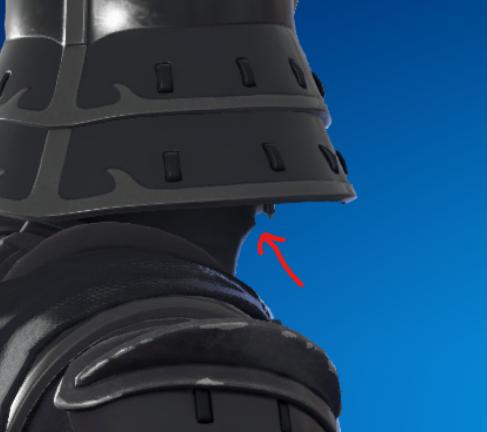 Saunik_YT's tweet photo. @Fortnite @FortniteFR @FortniteStatus there is a bugged vertex on Samouraï Darth Vader since its launch, could you fix it ? It creates a weird shape on the neck dragging the bottom of the mouth https://t.co/5EP4gYZH8C