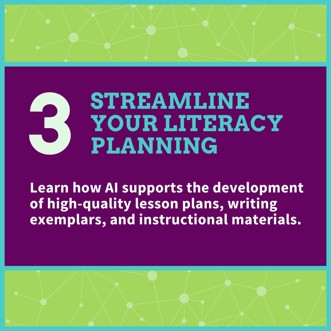 Thinking about AI but not sure where to start? This institute will give you the confidence (and tools!) to thoughtfully bring AI into your literacy instruction.

Click the link to register today! bit.ly/AI-Powered-Lit…

#AI #educators #literacy