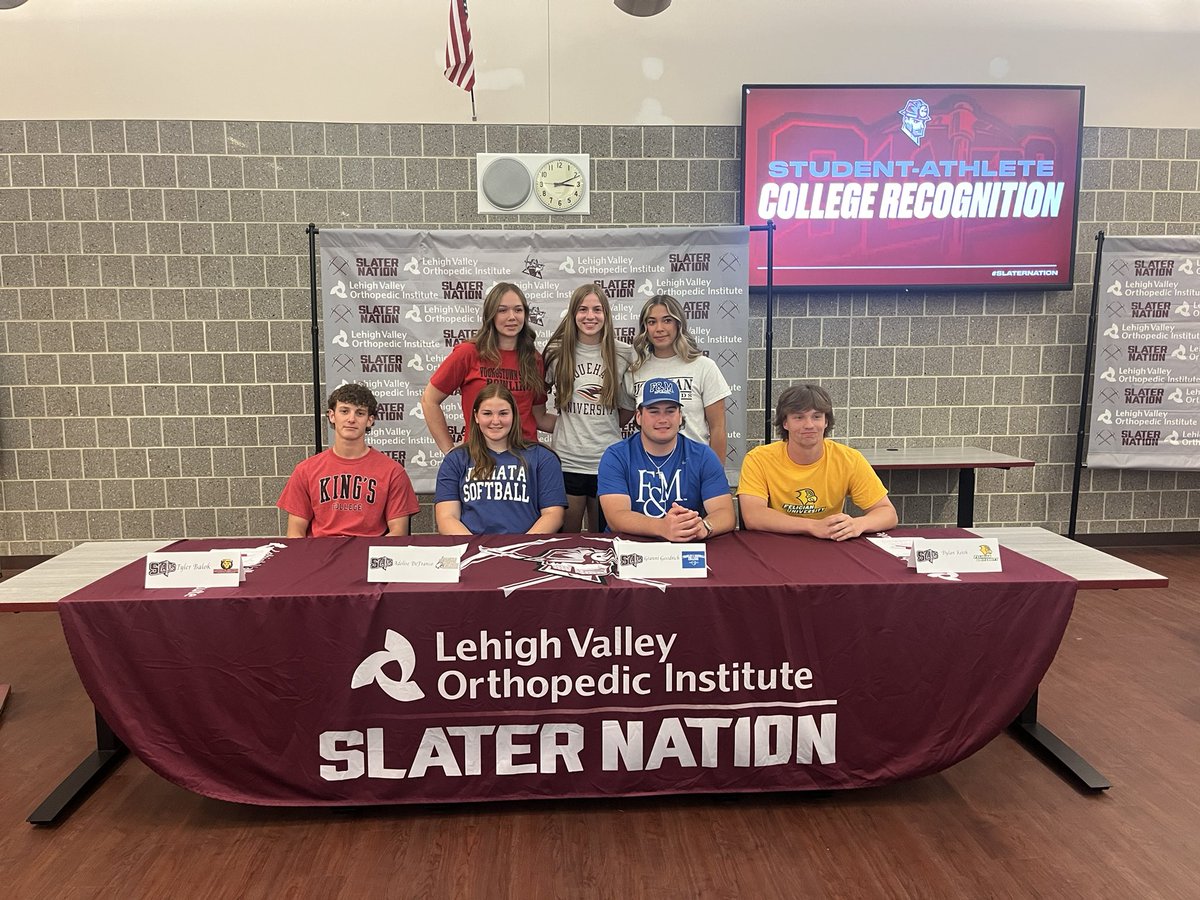 Congratulations to our student-athletes that will continue their playing careers at the next level #SlaterNation⚒️