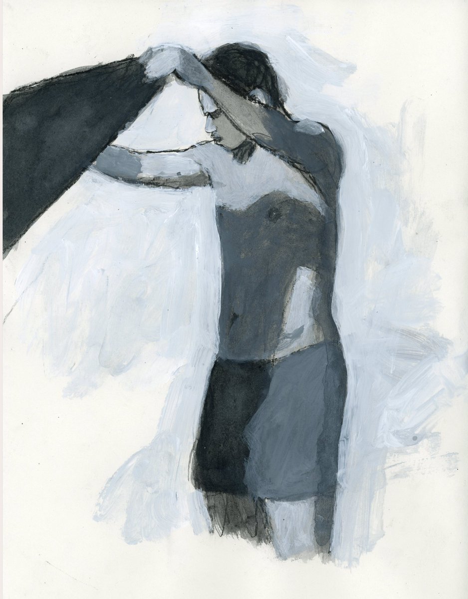 zackrosebrugh's tweet image. recent ink/acrylic/charcoal sketches