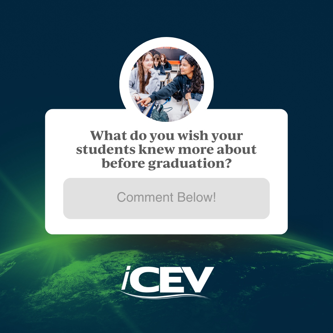 🎓 As graduation season approaches, we want to hear from you: What do you wish your students knew more about before stepping into the real world?

Reply below &amp; share your thoughts! 👇
#CTE #CareerReadiness #TheWorldNeedsCTE #iCEV