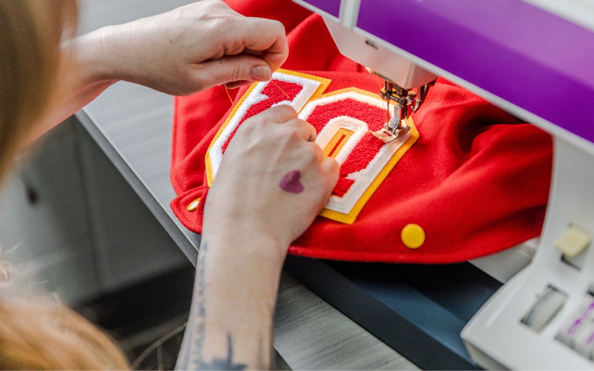 School’s almost out, and you earned those letters! 
At SKAZMA Custom Apparel, we specialize in sewing on custom patches to bring your jacket dreams to life. 
Skazma.com