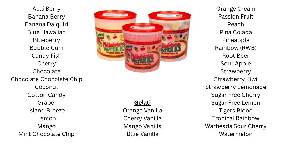 CircusIceCream's tweet photo. We're placing a Philadelphia Water Ice 2.5 gallon order tomorrow for delivery on Friday. Get your order in by 2 pm tomorrow. 301-934-3441 or email Matt@CircusIceCream.com https://t.co/JRXRJ6OMUq
