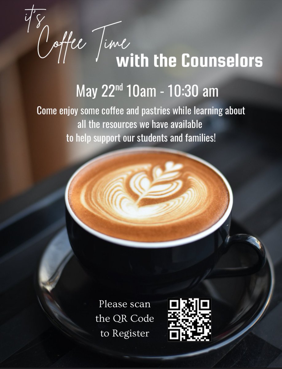 Rocket community, come enjoy some coffee and pastries while learning about all the resources we have available to help support our students and families! ☕️🥐